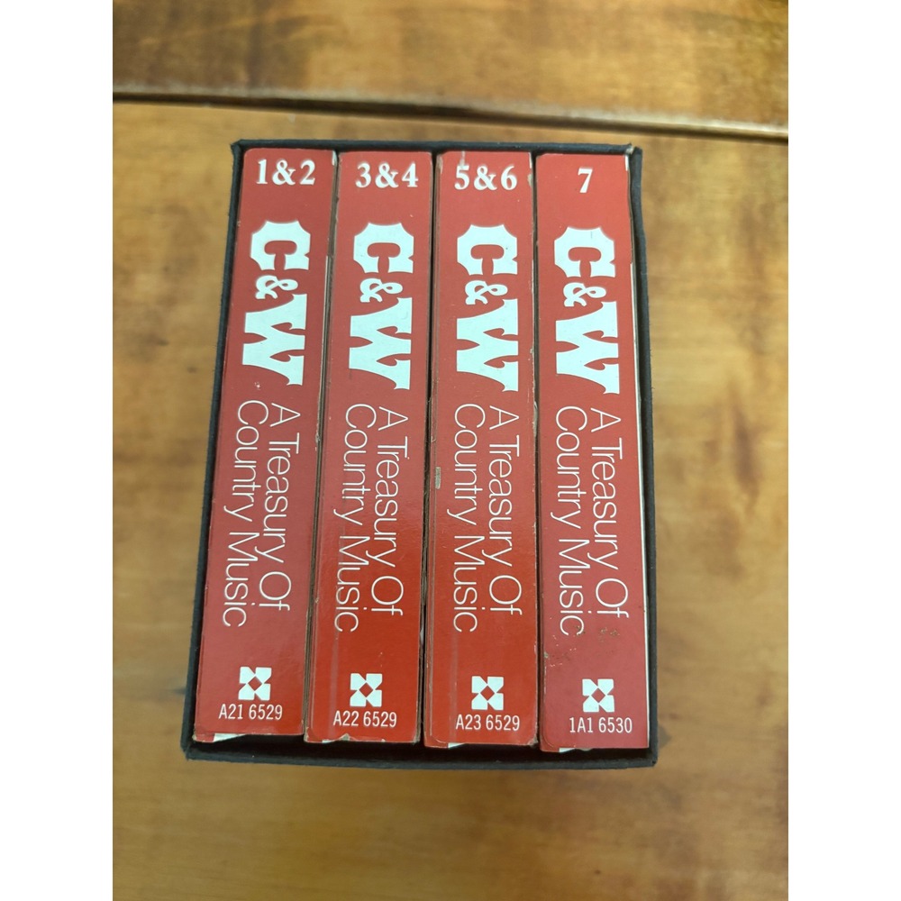 Columbia House 8-Track Tapes A Treasury Of Country Music Red 4 Tape Box Set